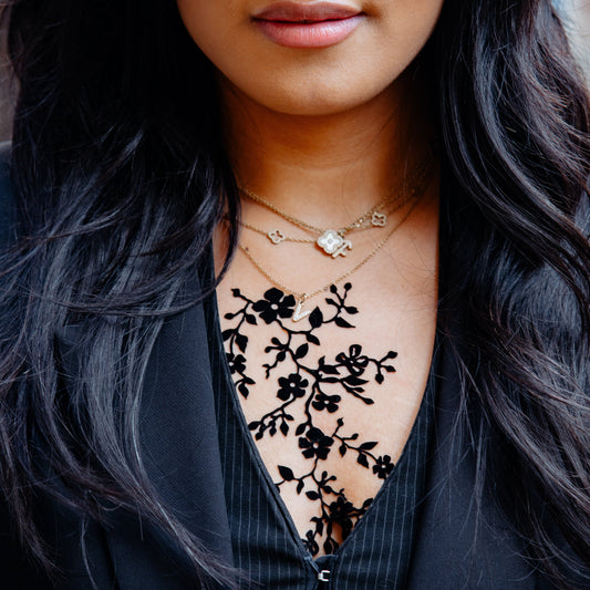 Osaka satin noir – tatouage éphémère waterproof M Paris
