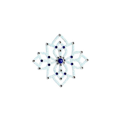 Flower Lazuli – bijou de peau repositionnable M Paris